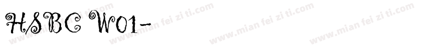 HSBC W01字体转换